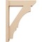 Ekena Millwork 6-in W x 22-in D x 30-in H Balboa Slat Rough Cedar Woodgrain TimberThane Outlooker, Primed Tan OUTUR060X22X30BOA24RCPR - alternate 3